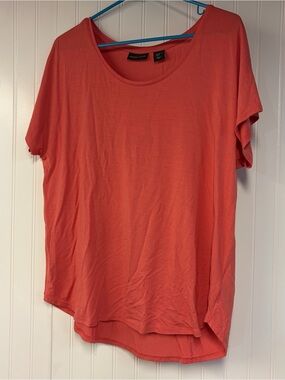 Adrienne Vittadini Short Sleeve Scoop Neck Top XL